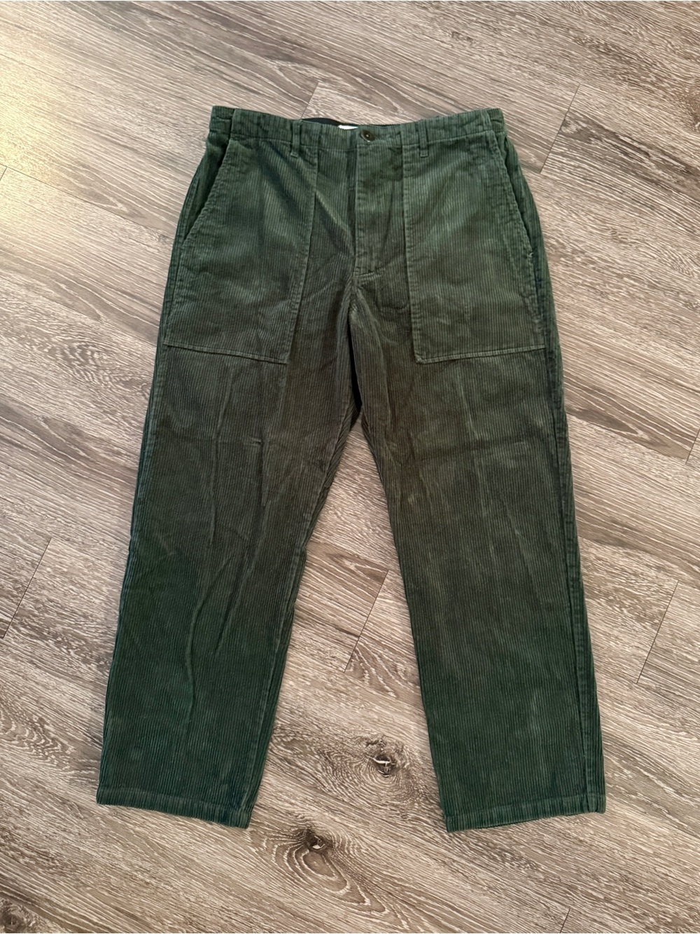 Alex Mill Neil Dark Green Corduroy Pants